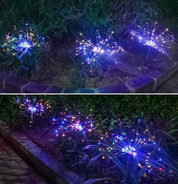 New Ground Plug Solar Fireworks Light