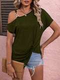 Off Shoulder Irregular Top - Viexta
