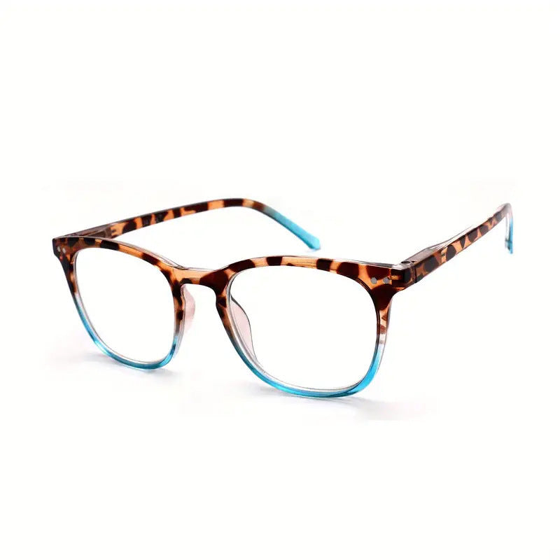 Anti Blue Light Contrast Leopard Print Sunglass