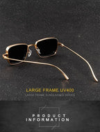 Retro Fat Edge Square Trendy Sunglasses - Viexta