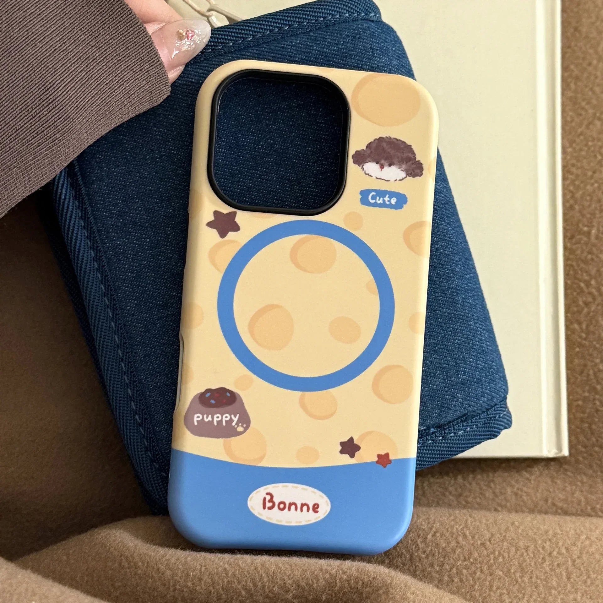 Cheese Puppy Magnetic Holder iPhone Case - Viexta