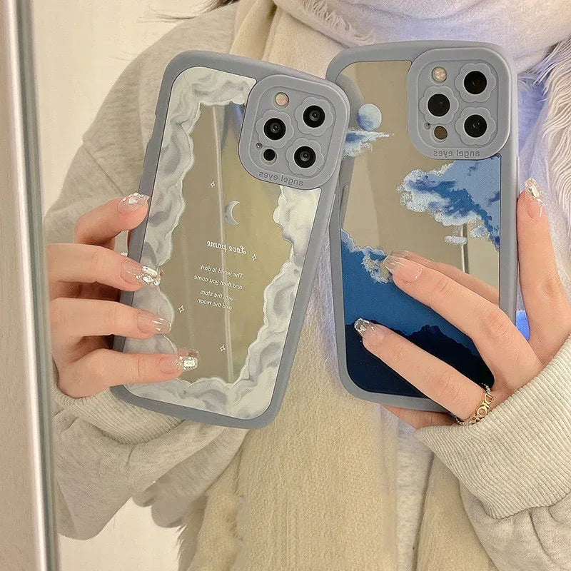 Dream Mirror Cloud Silicone iPhone Case - Viexta