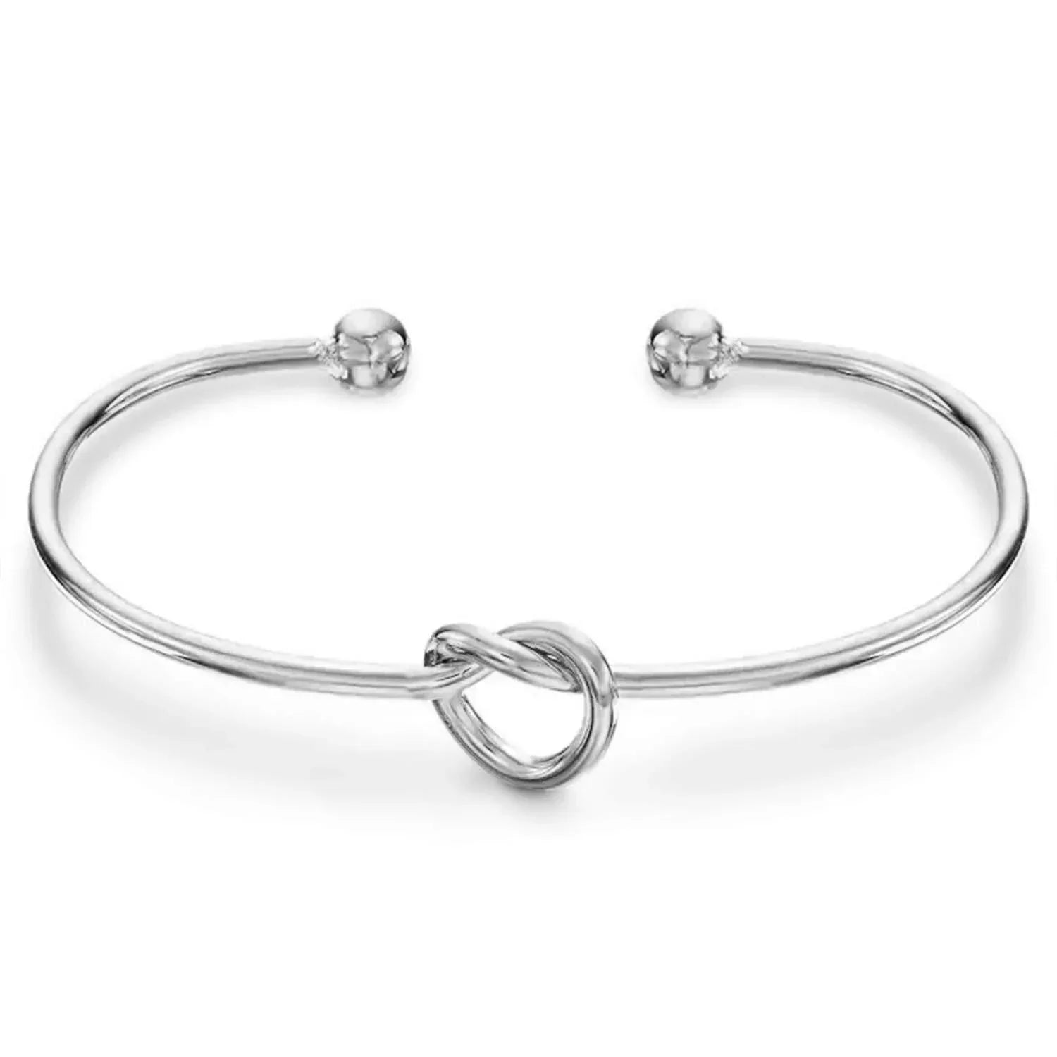 Stainless Steel Twisted Flower Button Love Bracelet - Viexta