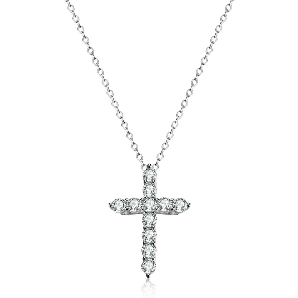 trend-diamond-cross-necklace - Viexta