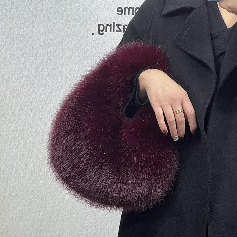 Portable Fur Bag Fall Winter Popular High-grade Niche - Viexta