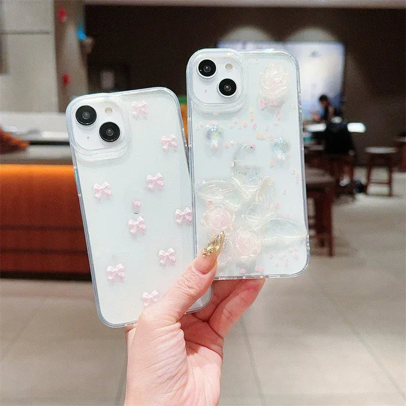 Korean Love Rose iPhone Case - Viexta