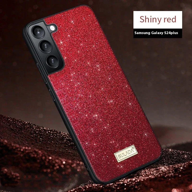glitter-leather-case-drop-resistant-samsung-phone-case - Viexta