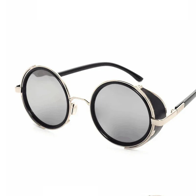 round-retro-uv-protection-sunglasses - Viexta
