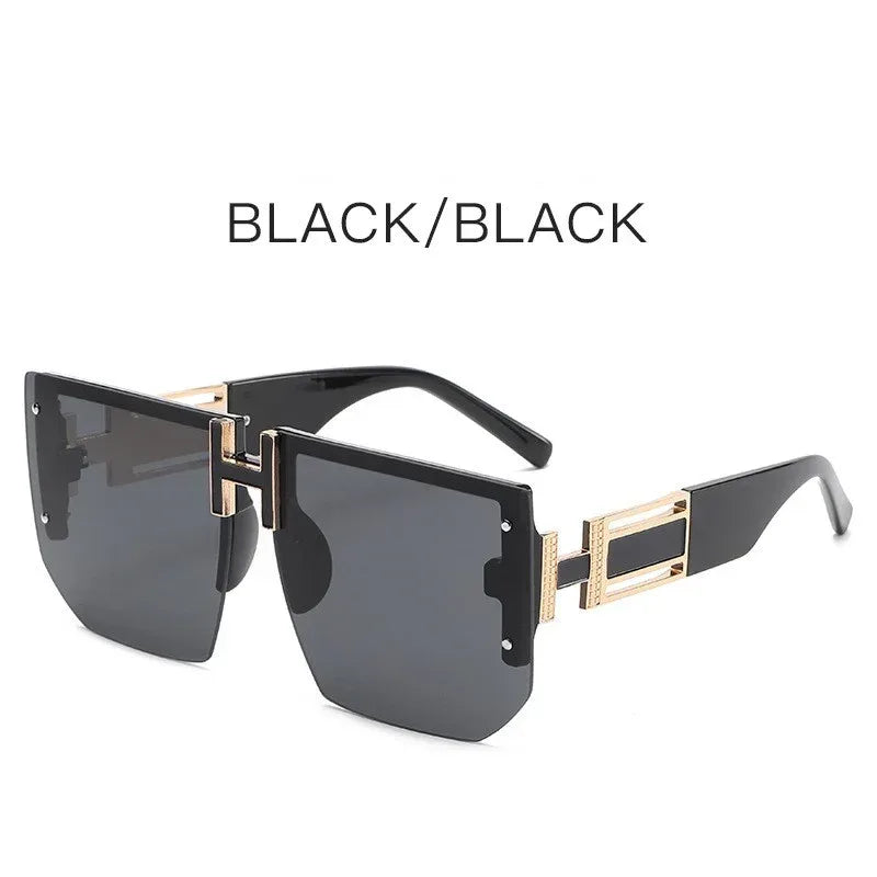 Retro Big Square Rim Glasses - Viexta