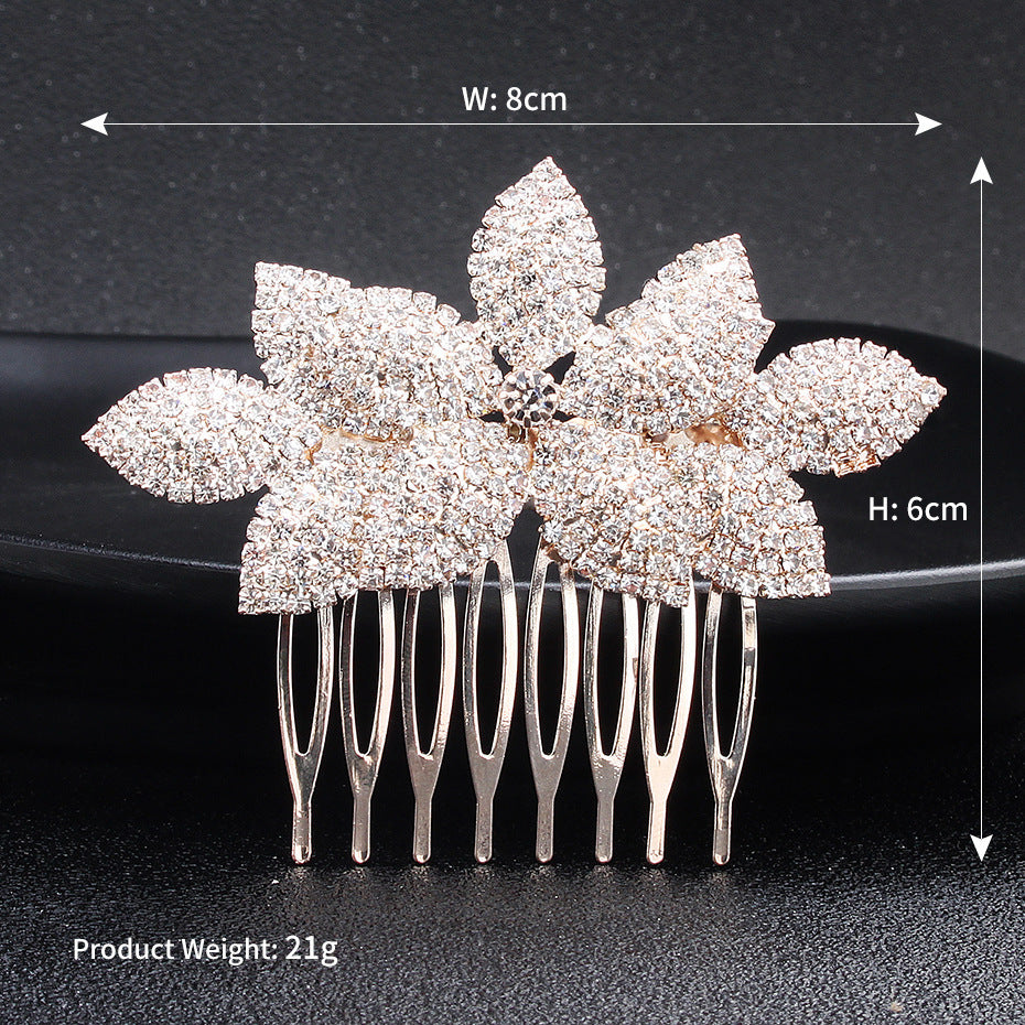 Bridal Hair Comb Rhinestone Korean Headdress Accessories