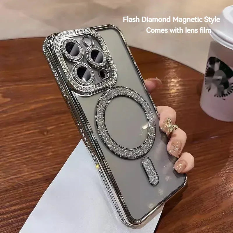 Edge Drill Magnetic Transparent iPhone Case - Viexta