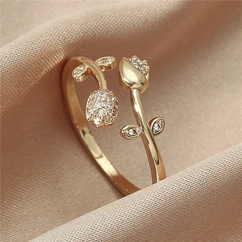 Double Layer Zircon Ring - Viexta