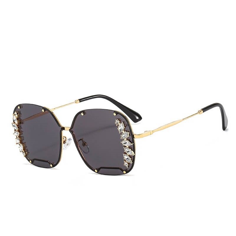 Luxury Oversized Rhinestones Sunglasses