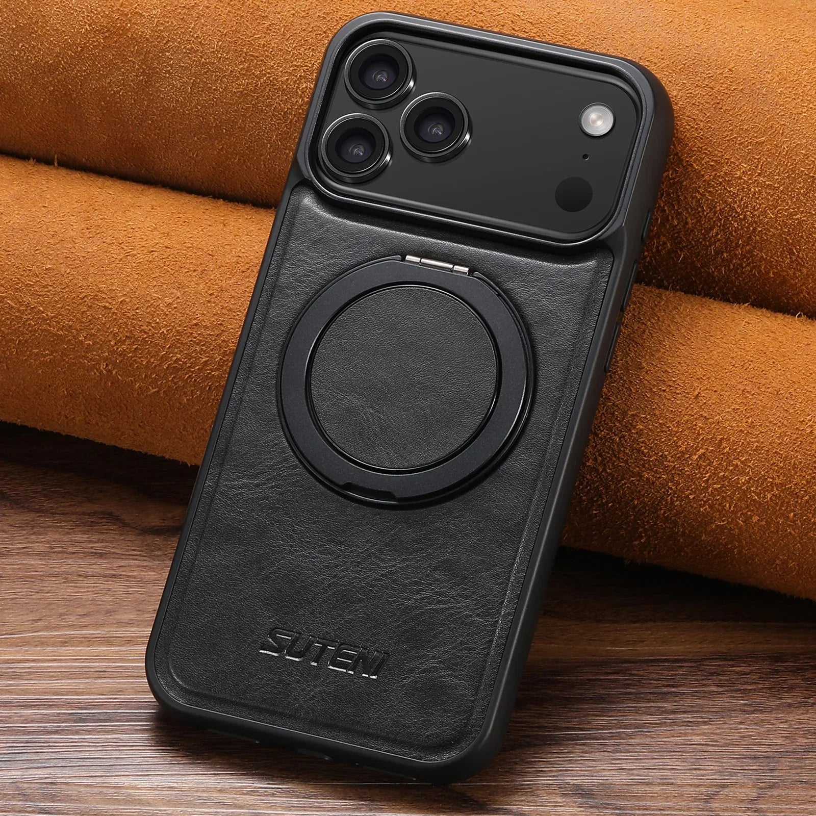 Leather Magnetic Wireless Charging Goggle Pixel Case - Viexta