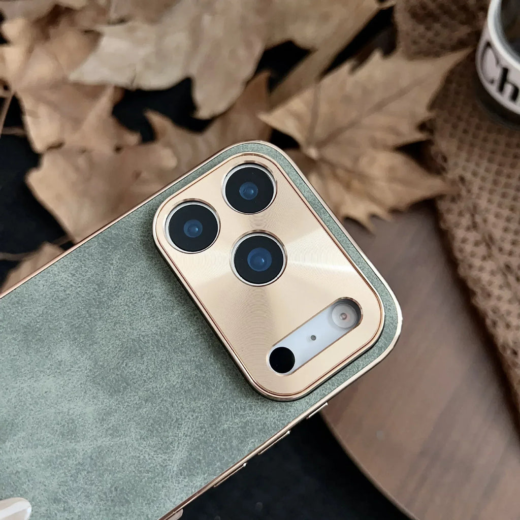 Electroplated Metal Fine Hole Lens iPhone Case - Viexta