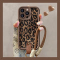 leopard-print-lanyard-iphone-case - Viexta