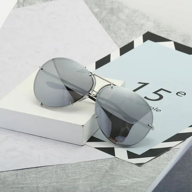 Women's Fashion Lens Sunglasses Gradient Color - Viexta
