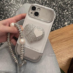 Korean Style Silver White iPhone Case - Viexta