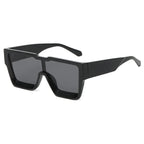 Fashion One Piece Large Frame Square Sunglasses - Viexta