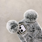 Cute Plush Panda Thermal iPhone Case - Viexta