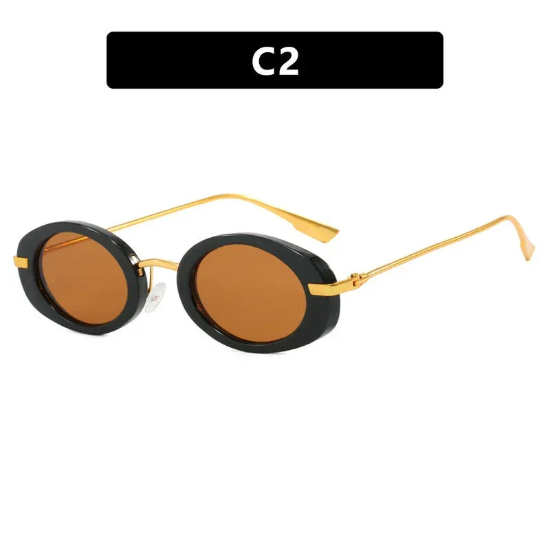 small-frame-oval-vintage-sunglasses - Viexta