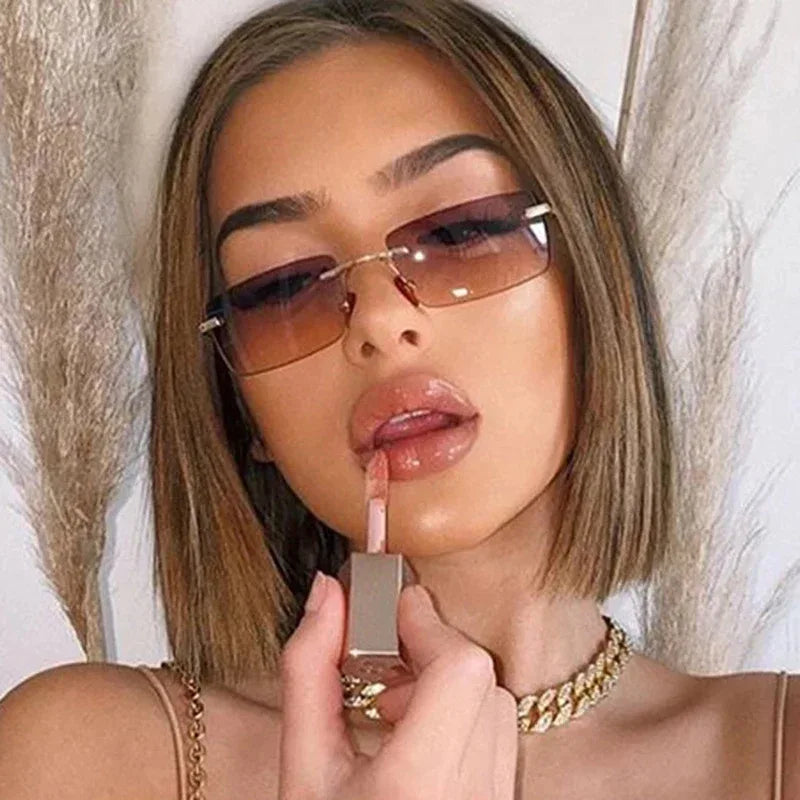 Fashion Rimless Cut-edge Sunglasses - Viexta