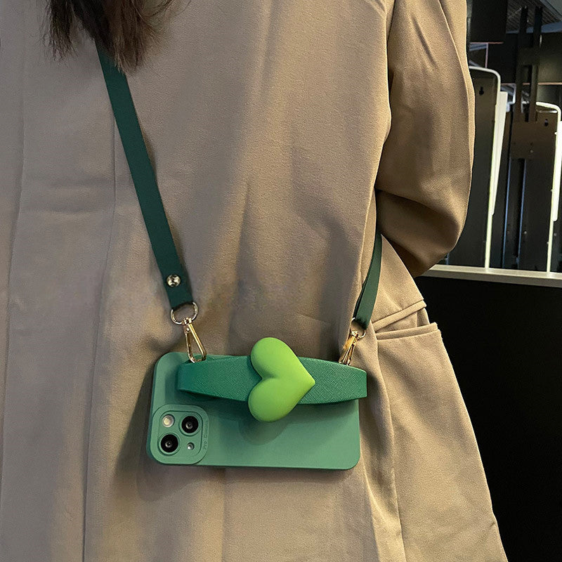 Fashion Minimalist iPhone Case Crossbody Strap Protector