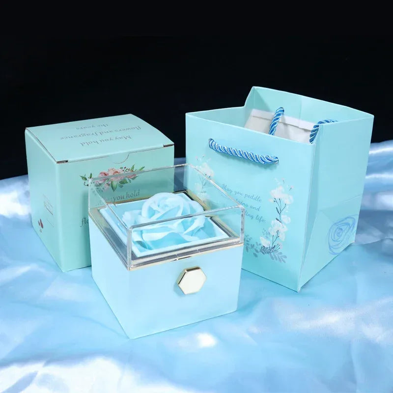 rotating-soap-flower-rose-gift-box - Viexta
