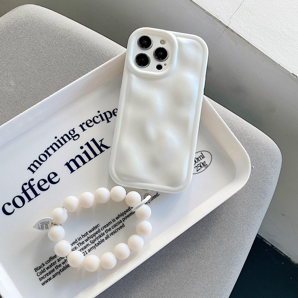 Pearlescent White Chain iPhone Case - Viexta