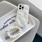 Pearlescent White Chain iPhone Case - Viexta