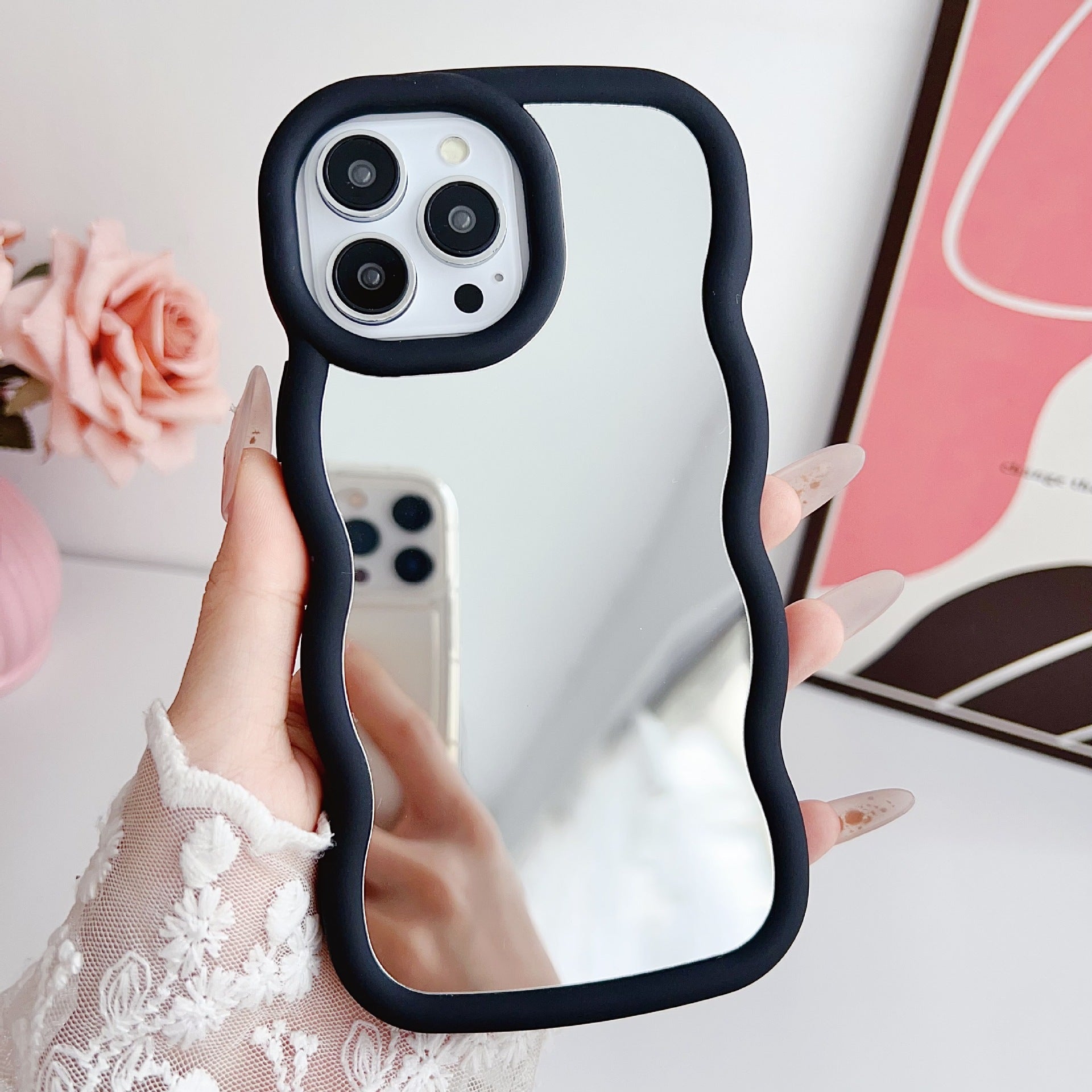 Silicone Niche Cloud Wave iPhone Case