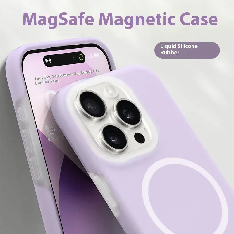 Jelly Magnetic Liquid Silicone iPhone Case - Viexta