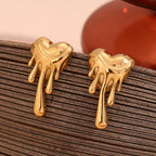 Elegant Heart Stud Earrings - Viexta