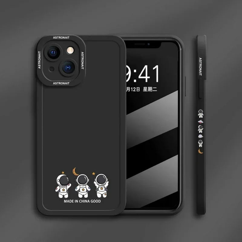 astronaut-couple-silicone-iphone-case - Viexta