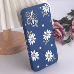 Printed Straight Edge Liquid Silicone iPhone Case - Viexta