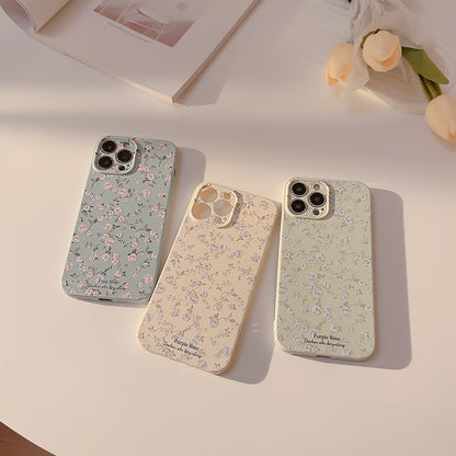 Korean Vintage Floral iPhone Case