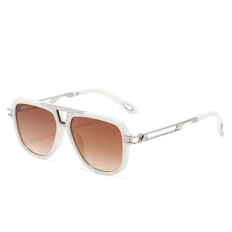 new-texture-fashion-metal-mayba-sunglasses - Viexta