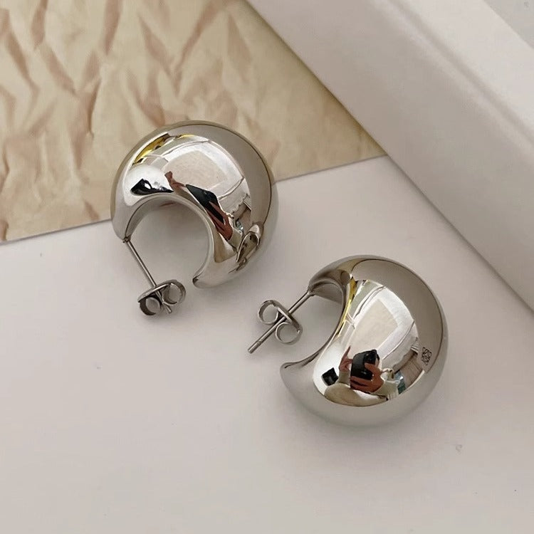 Metal Water Drop Earrings For Women
