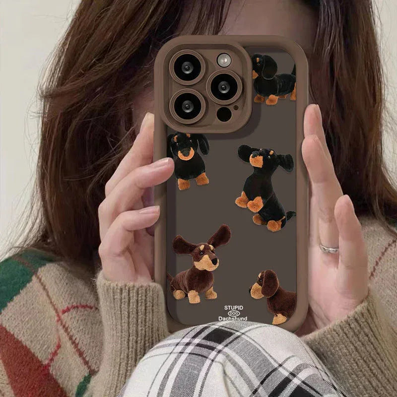 Cream Sausage Dog iPhone Case - Viexta