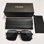 Women's Retro Square Semi-rimless Sunglasses - Viexta