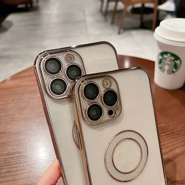 Electroplating Soft Diamond Ring IPhone Case - Viexta
