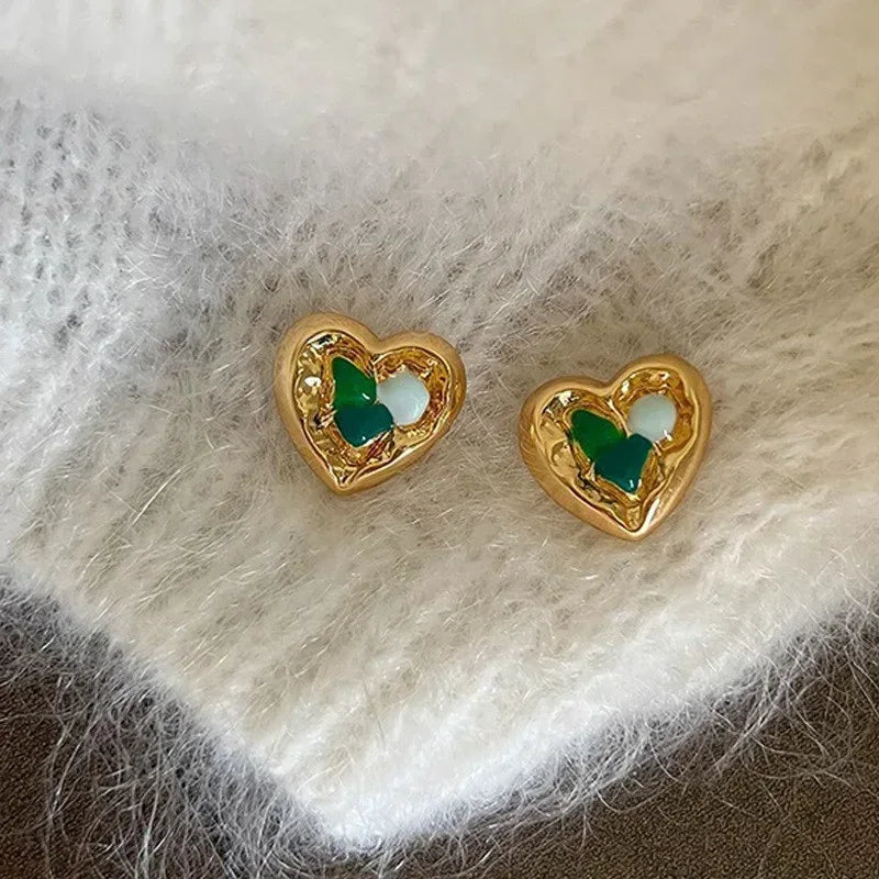 18k-retro-hong-kong-elegant-ear-studs - Viexta