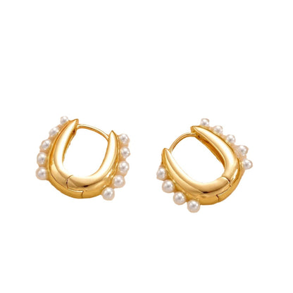 18k Women's Pearl Earrings