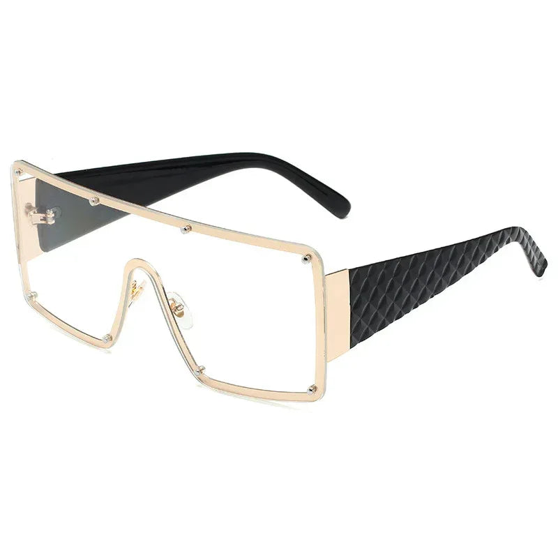 Women's Square Personality Large Frame Sunglasses - Viexta