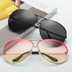 Women's Fashion Lens Sunglasses Gradient Color - Viexta