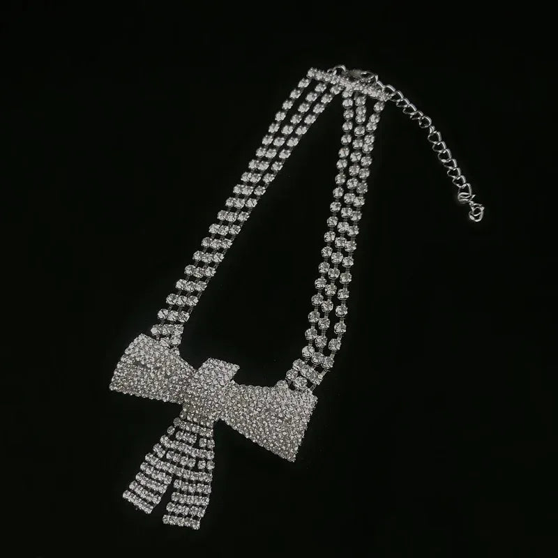 Bow AD Stone Necklace - Viexta