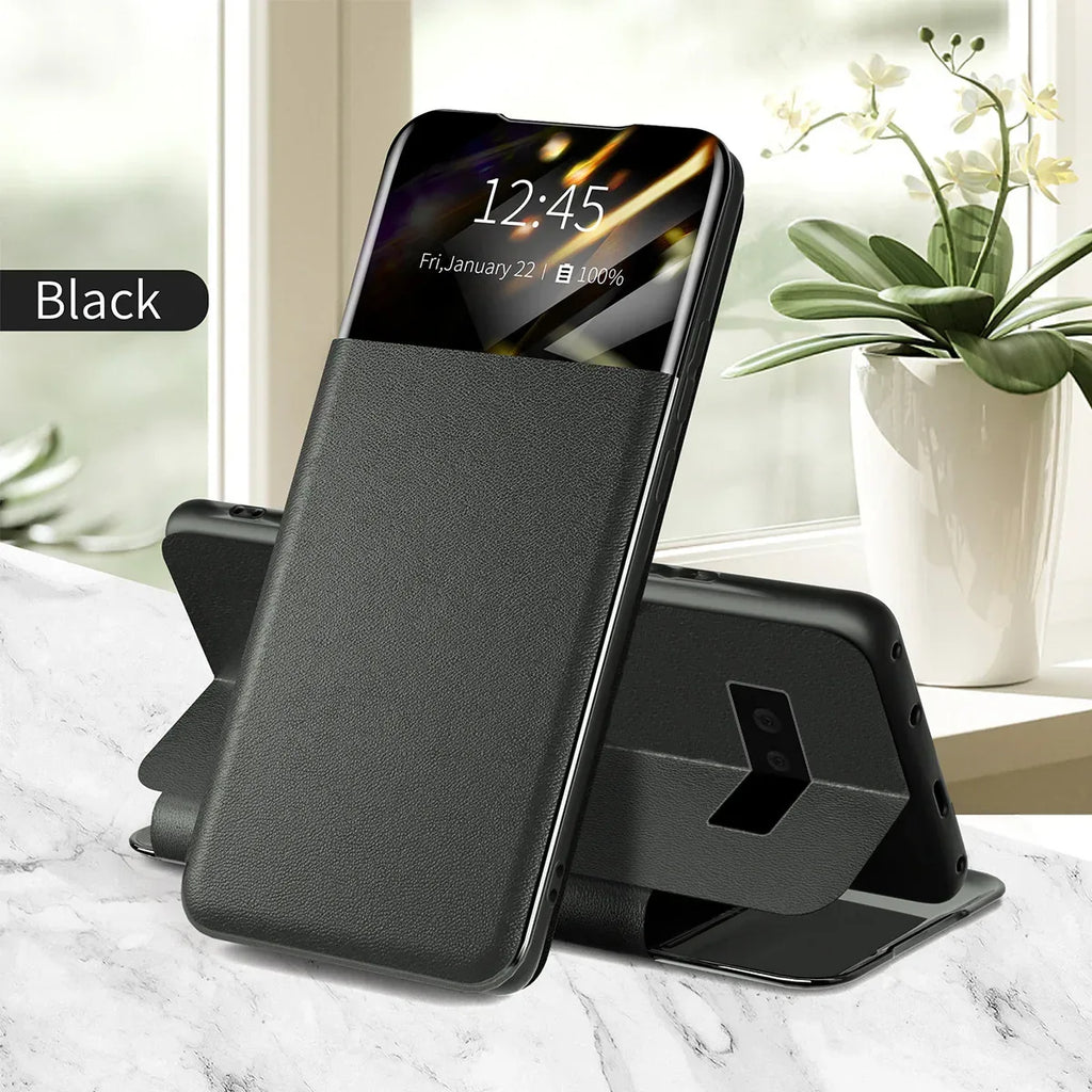 Pixel 6 Card Flip Protective Leather Case - Viexta