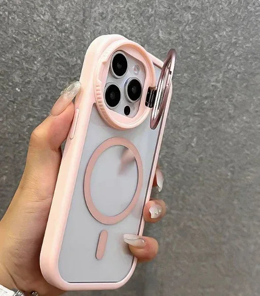Lens Film Bracket Clamshell Full Cover iPhone Case - Viexta