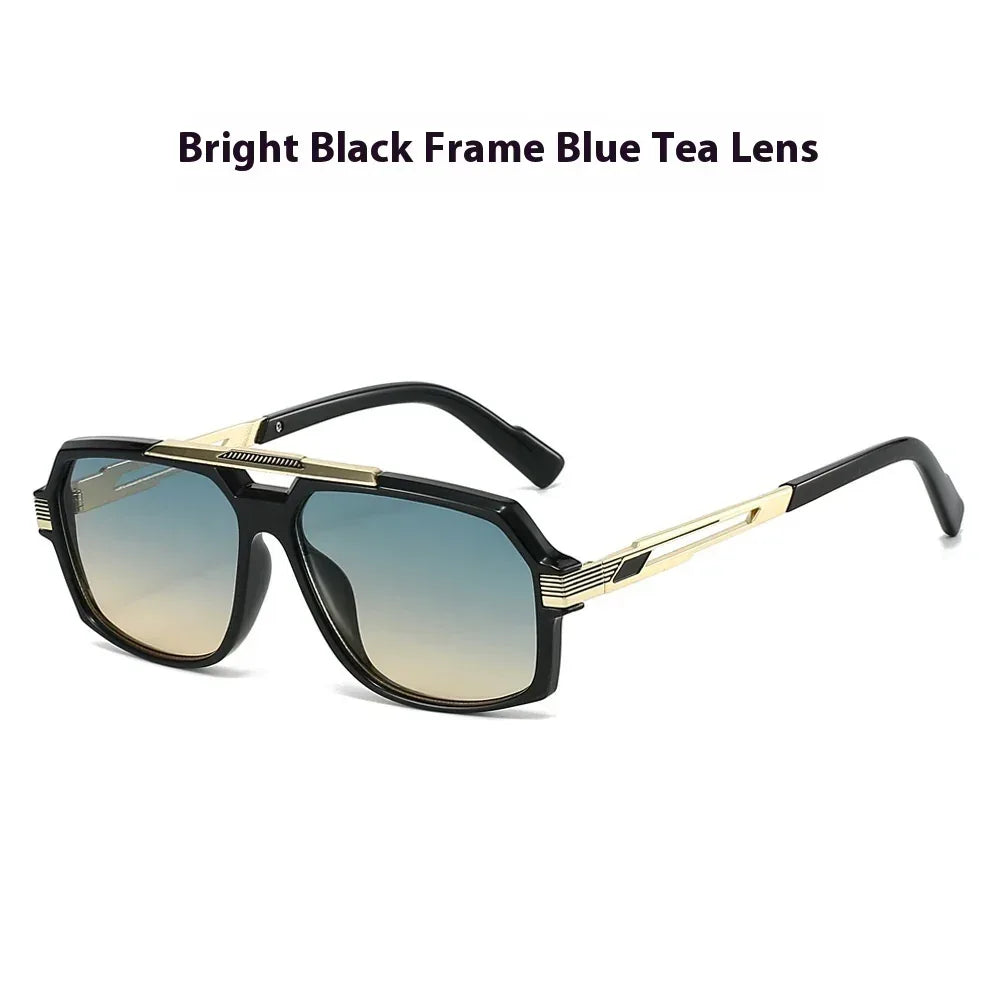 Metal Mirror Sun-resistant Sunglasses - Viexta