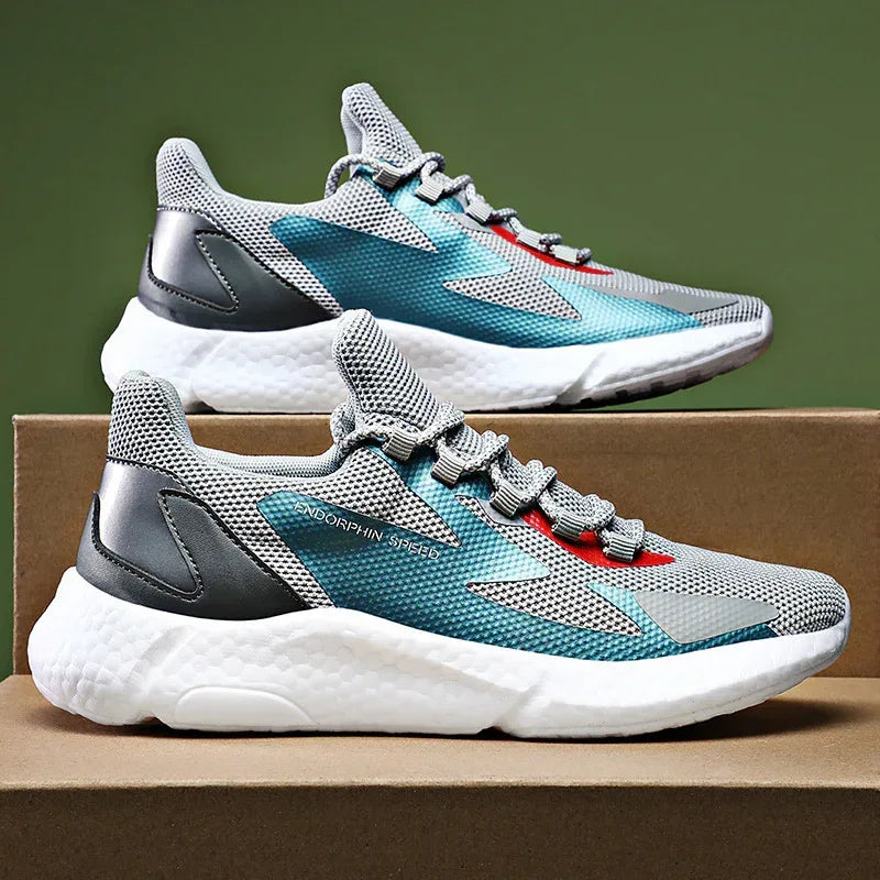 Flying Woven Popcorn Running Shoes - Viexta